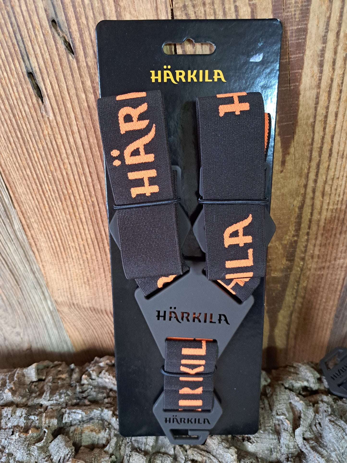 Bretelle Harkila Wildboar (oranges) et Braces (rouges)