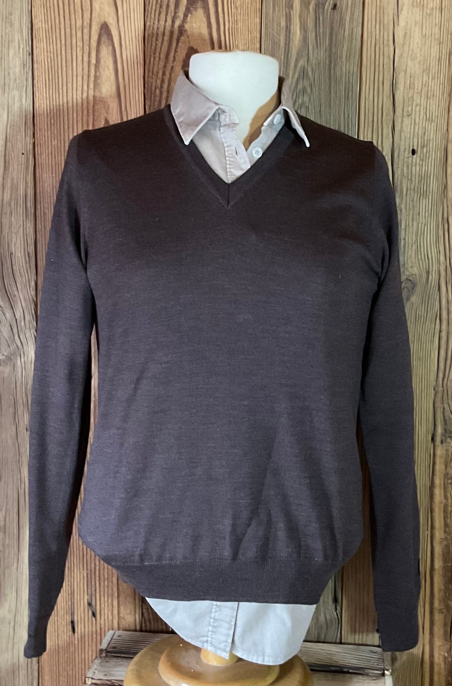 Pull chevalier femme marron