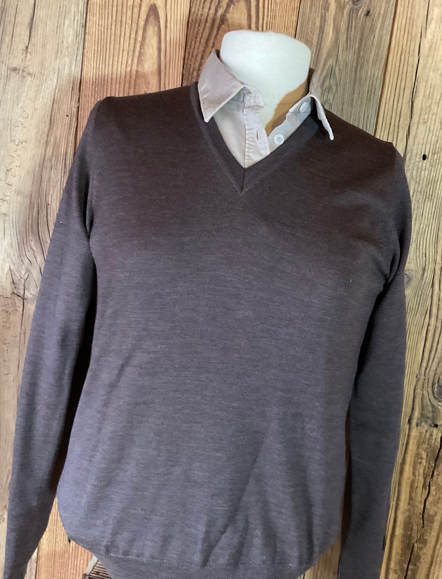 Pull chevalier femme marron