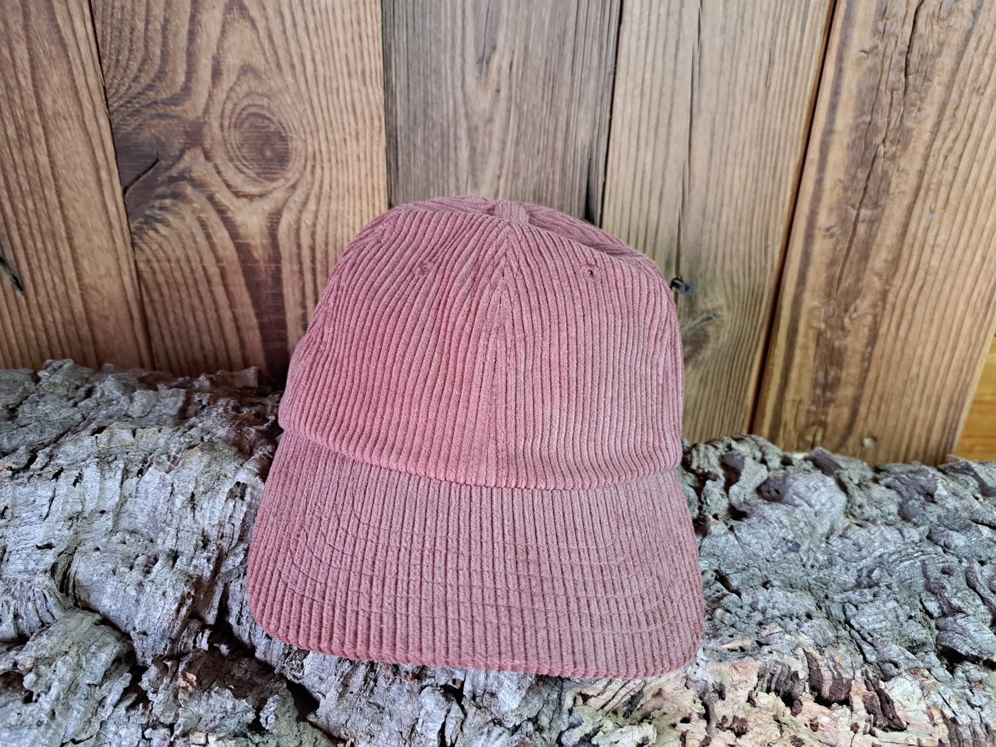 Casquette Herman velours rose