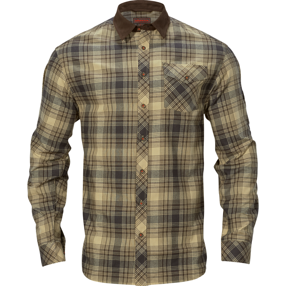 CHEMISE HARKILA DRIVEN FLANELLE BEIGE