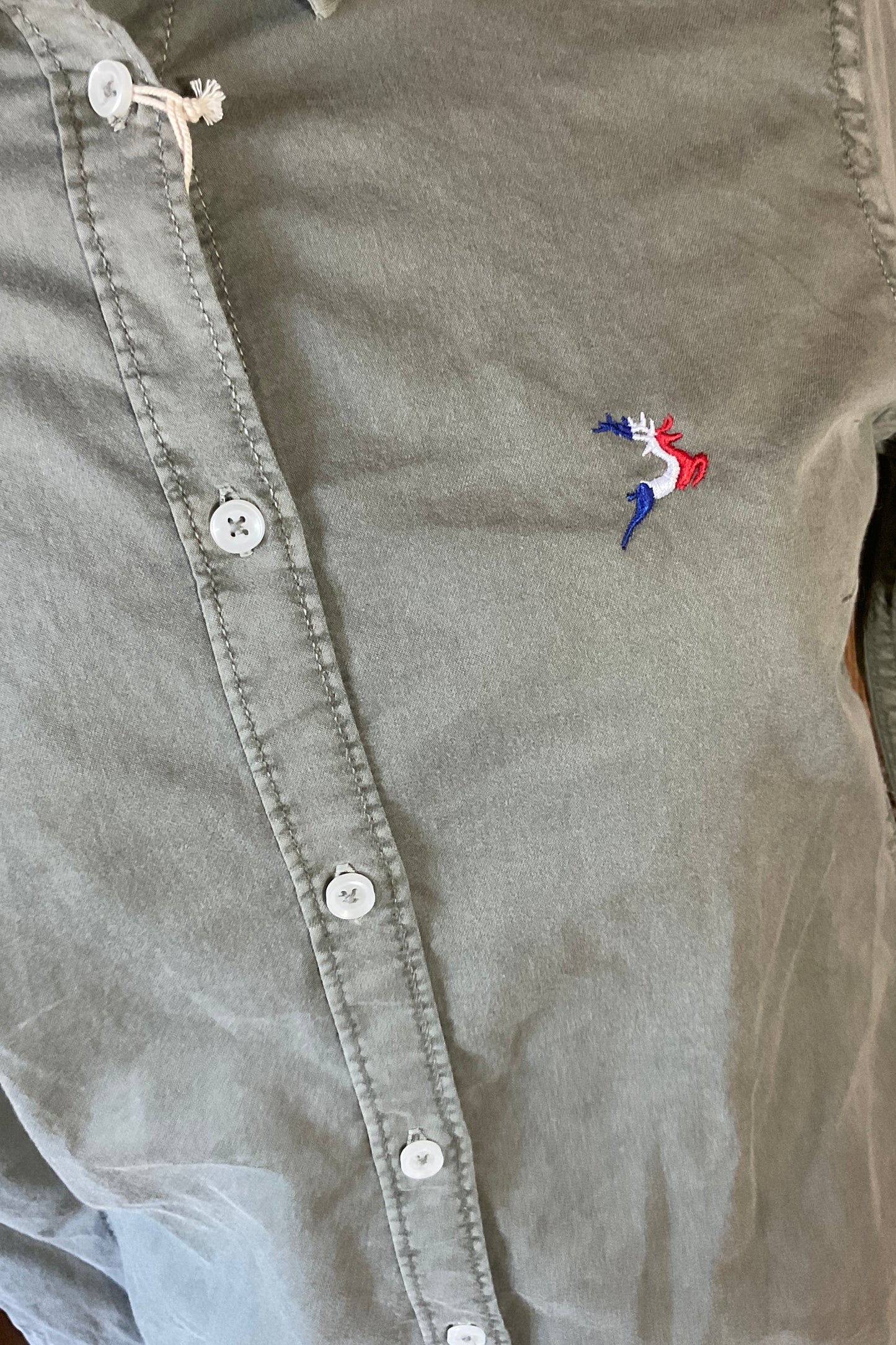 CHEMISE JUMFIL VERTE OU BEIGE