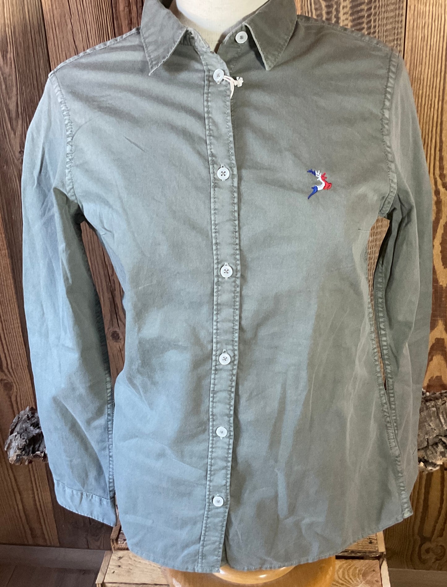 CHEMISE JUMFIL VERTE OU BEIGE